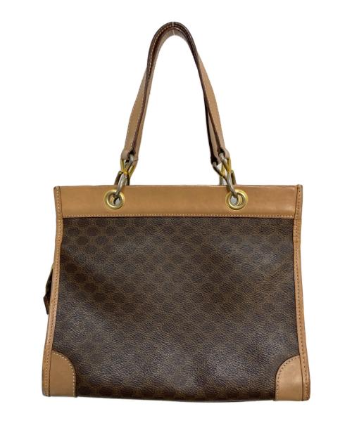CELINE（セリーヌ）CELINE (セリーヌ) マカダム柄ハンドバッグ ブラウンの古着・服飾アイテム