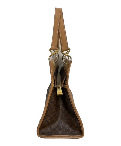 CELINE（セリーヌ）CELINE (セリーヌ) マカダム柄ハンドバッグ ブラウンの古着・服飾アイテム