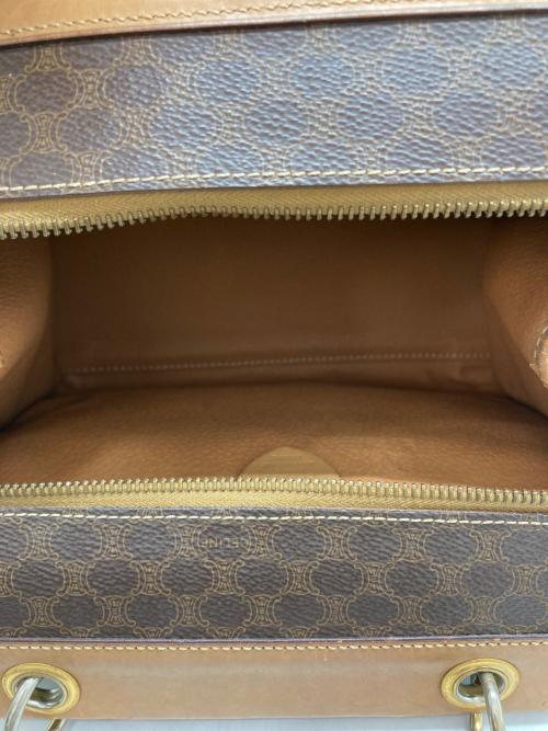 CELINE（セリーヌ）CELINE (セリーヌ) マカダム柄ハンドバッグ ブラウンの古着・服飾アイテム