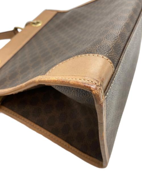 CELINE（セリーヌ）CELINE (セリーヌ) マカダム柄ハンドバッグ ブラウンの古着・服飾アイテム