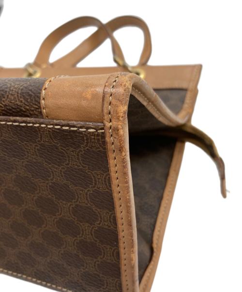 CELINE（セリーヌ）CELINE (セリーヌ) マカダム柄ハンドバッグ ブラウンの古着・服飾アイテム