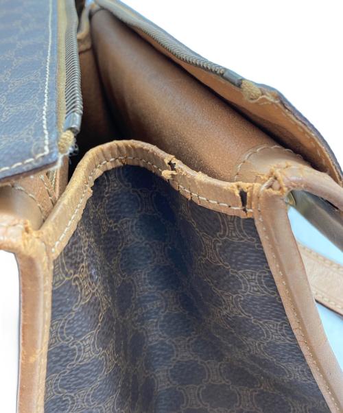 CELINE（セリーヌ）CELINE (セリーヌ) マカダム柄ハンドバッグ ブラウンの古着・服飾アイテム
