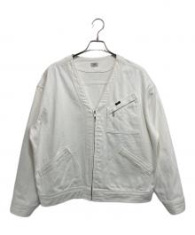 LEE×SEEALL（リー×シーオール）の古着「ノーカラージャケット」｜ホワイト