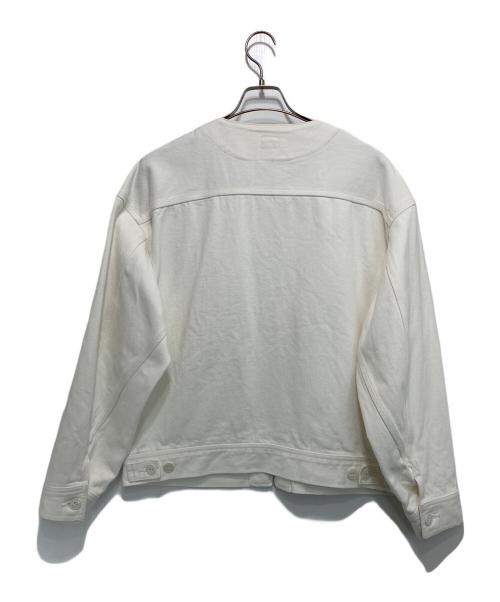 LEE（リー）LEE (リー) SEEALL (シーオール) ノーカラージャケット ホワイト サイズ:Ⅼの古着・服飾アイテム