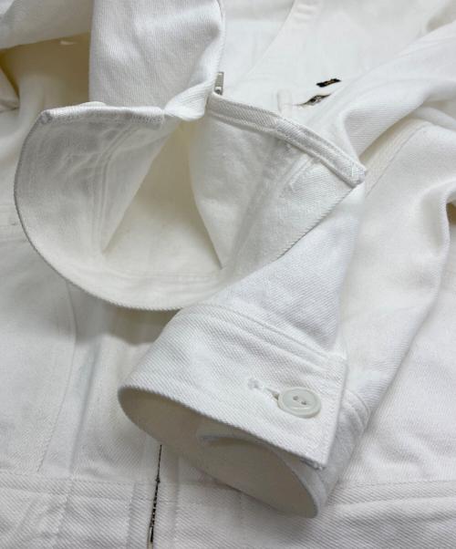 LEE（リー）LEE (リー) SEEALL (シーオール) ノーカラージャケット ホワイト サイズ:Ⅼの古着・服飾アイテム