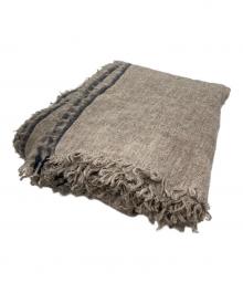 Yohji Yamamoto pour homme（ヨウジヤマモト プールオム）の古着「リネンウール混大判マフラー」｜ベージュ