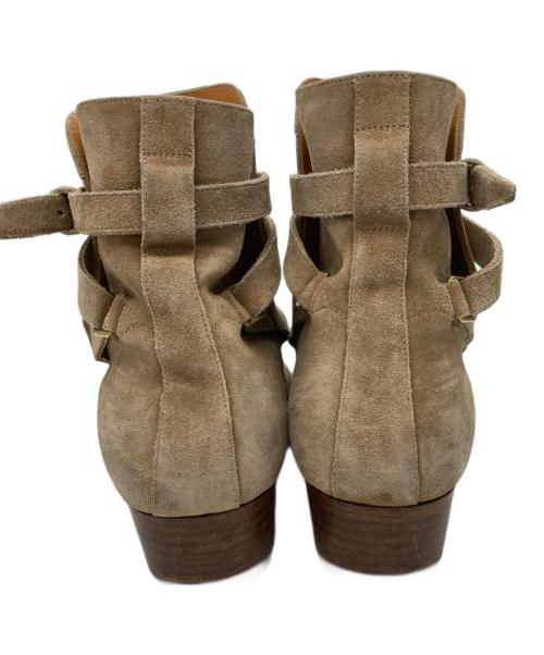 Saint Laurent Paris（サンローランパリ）Saint Laurent Paris (サンローランパリ) ワイアット スエードヒールブーツ ベージュ サイズ:41の古着・服飾アイテム