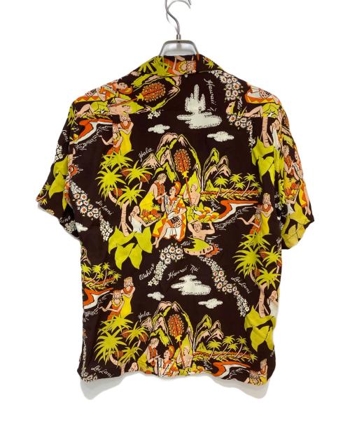Sun Surf（サンサーフ）Sun Surf (サンサーフ) アロハシャツ ブラウン×イエロー サイズ:Ｍの古着・服飾アイテム