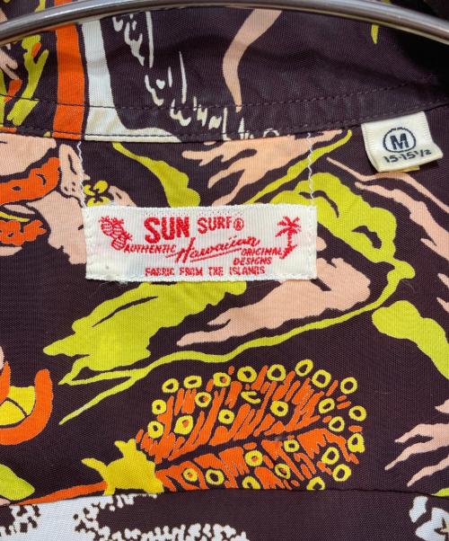 Sun Surf（サンサーフ）Sun Surf (サンサーフ) アロハシャツ ブラウン×イエロー サイズ:Ｍの古着・服飾アイテム