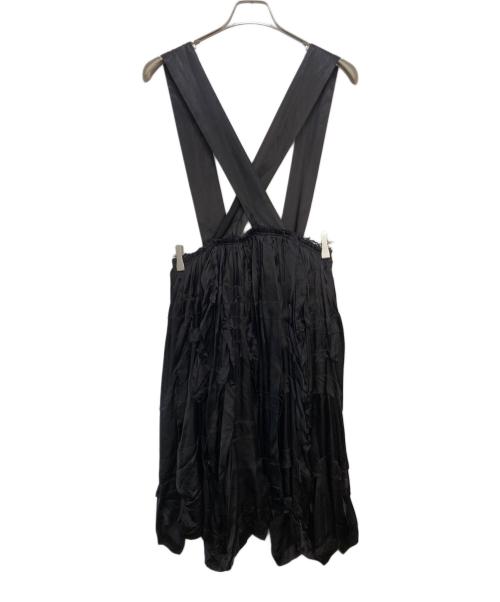BLACK COMME des GARCONS（ブラックコムデギャルソン）BLACK COMME des GARCONS (ブラックコムデギャルソン) ジャンパースカート ブラック サイズ:XSの古着・服飾アイテム