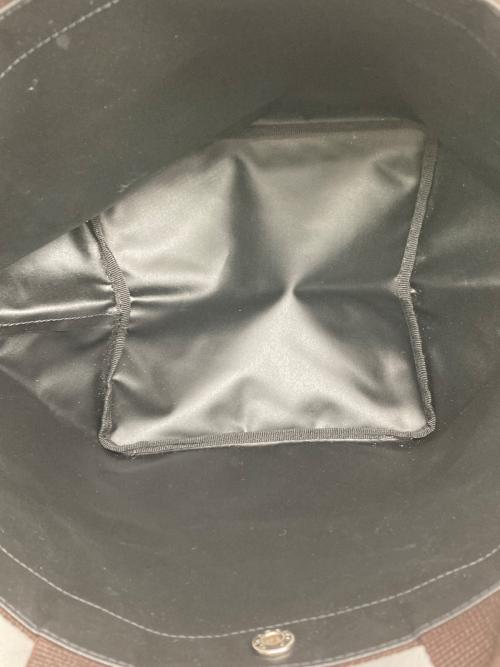 Herve Chapelier（エルベシャプリエ）Herve Chapelier (エルベシャプリエ) 707C コーデュラ舟型トートM ノワール×モカ（ブラック×ブラウン）の古着・服飾アイテム