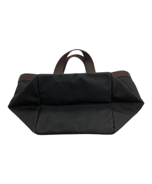 Herve Chapelier（エルベシャプリエ）Herve Chapelier (エルベシャプリエ) 707C コーデュラ舟型トートM ノワール×モカ（ブラック×ブラウン）の古着・服飾アイテム
