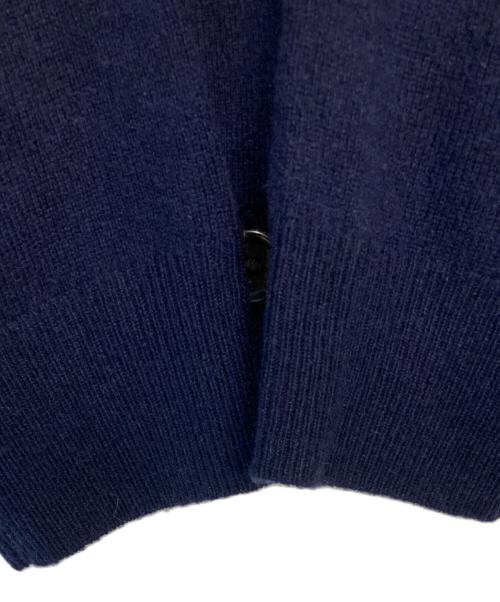 POLO RALPH LAUREN（ポロ・ラルフローレン）POLO RALPH LAUREN (ポロ・ラルフローレン) ポニー刺繍 ウールニットカーディガン ネイビー サイズ:Mの古着・服飾アイテム