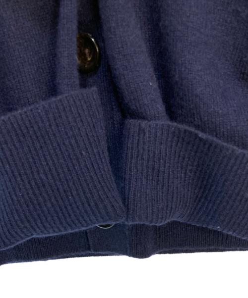 POLO RALPH LAUREN（ポロ・ラルフローレン）POLO RALPH LAUREN (ポロ・ラルフローレン) ポニー刺繍 ウールニットカーディガン ネイビー サイズ:Mの古着・服飾アイテム