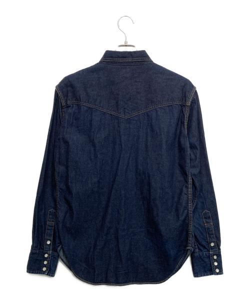 TCB jeans（ティーシービー ジーンズ）TCB JEANS (ティーシービー ジーンズ) デニムウエスタンシャツ インディゴ サイズ:44の古着・服飾アイテム