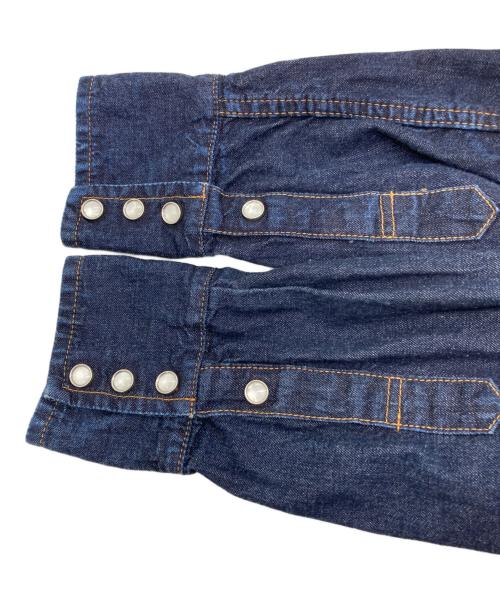 TCB jeans（ティーシービー ジーンズ）TCB JEANS (ティーシービー ジーンズ) デニムウエスタンシャツ インディゴ サイズ:44の古着・服飾アイテム
