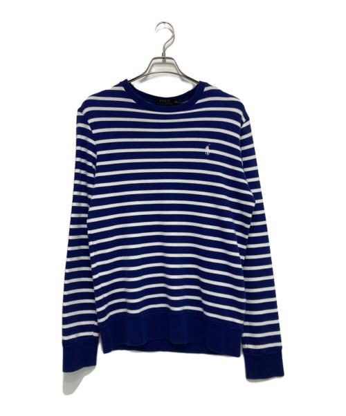 POLO RALPH LAUREN（ポロ・ラルフローレン）POLO RALPH LAUREN (ポロ・ラルフローレン) ボーダークルーネックカットソー ブルー×ホワイト サイズ:Sの古着・服飾アイテム