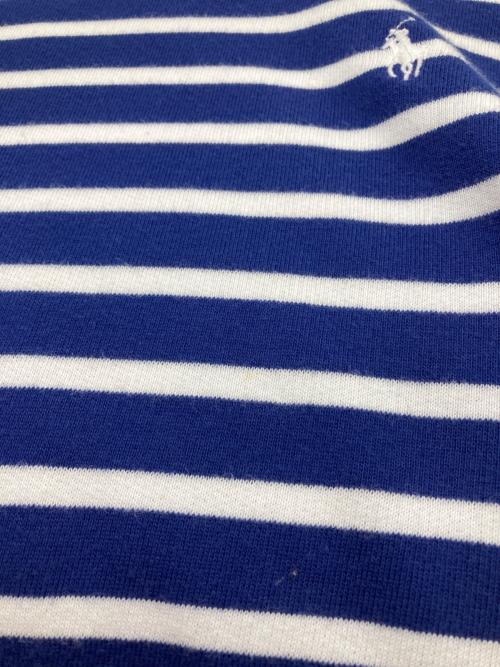 POLO RALPH LAUREN（ポロ・ラルフローレン）POLO RALPH LAUREN (ポロ・ラルフローレン) ボーダークルーネックカットソー ブルー×ホワイト サイズ:Sの古着・服飾アイテム
