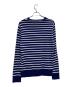 POLO RALPH LAUREN (ポロ・ラルフローレン) ボーダークルーネックカットソー ブルー×ホワイト サイズ:S：6000円