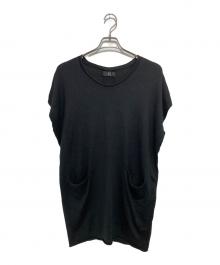 Y's（ワイズ）の古着「シルクカシミヤノースリーブニット」｜ブラック