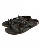 HERMESエルメス）の古着「レザーサンダル」｜ブラウン