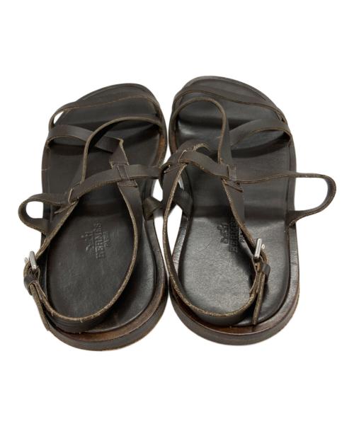 HERMES（エルメス）HERMES (エルメス) レザーサンダル ブラウン サイズ:40の古着・服飾アイテム