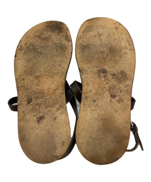 HERMES（エルメス）HERMES (エルメス) レザーサンダル ブラウン サイズ:40の古着・服飾アイテム