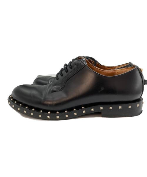 VALENTINO（ヴァレンティノ）VALENTINO (ヴァレンティノ) スタッズレザーシューズ ブラック サイズ:36　1/2の古着・服飾アイテム