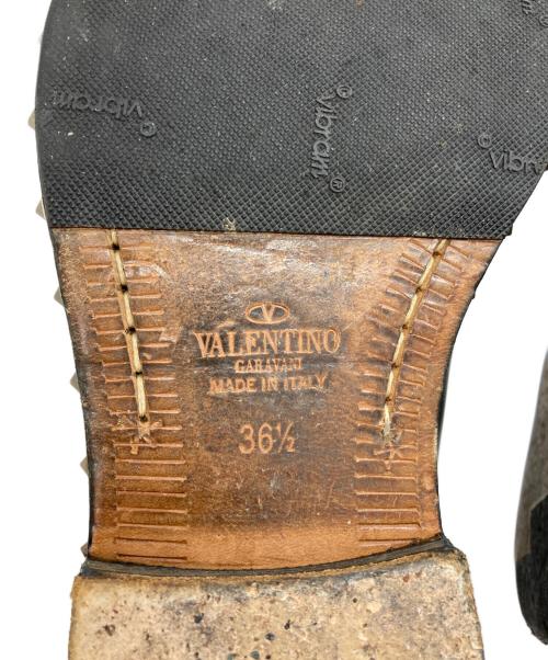 VALENTINO（ヴァレンティノ）VALENTINO (ヴァレンティノ) スタッズレザーシューズ ブラック サイズ:36　1/2の古着・服飾アイテム