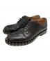 VALENTINO（ヴァレンティノ）の古着「スタッズレザーシューズ」｜ブラック