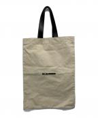 JIL SANDERジルサンダー）の古着「ラージロゴプリントトートバッグ」｜ベージュ