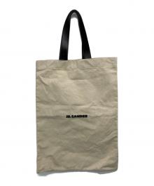 JIL SANDER（ジルサンダー）の古着「ラージロゴプリントトートバッグ」｜ベージュ