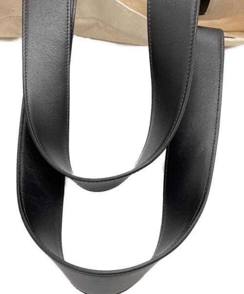 JIL SANDER（ジルサンダー）JIL SANDER (ジルサンダー) ラージロゴプリントトートバッグ ベージュの古着・服飾アイテム