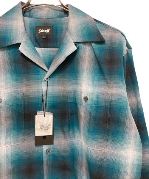 Schott（ショット）Schott (ショット)  OMBRE LS SHIRT グリーン サイズ:XL 未使用品の古着・服飾アイテム