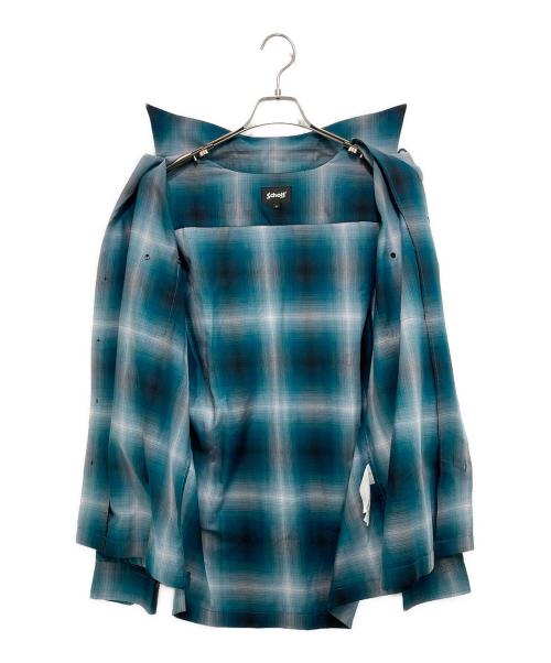 Schott（ショット）Schott (ショット)  OMBRE LS SHIRT グリーン サイズ:XL 未使用品の古着・服飾アイテム