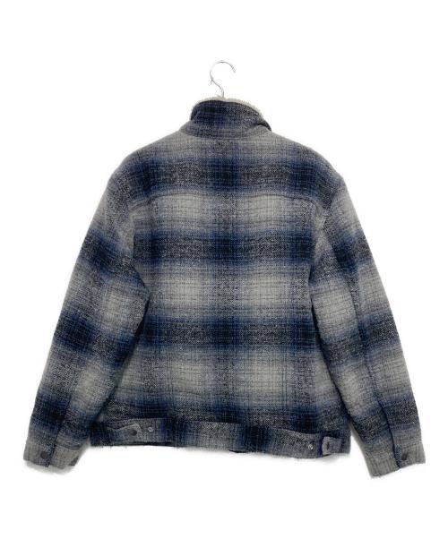 LEVI'S PReMIUM（リーバイス プレミアム）LEVI'S PReMIUM (リーバイス プレミアム) TYPE III シェルパトラッカージャケット ブルー WESTIN PLAID ブルー×ブラック サイズ:XLの古着・服飾アイテム