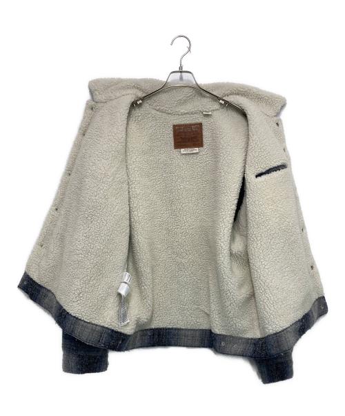 LEVI'S PReMIUM（リーバイス プレミアム）LEVI'S PReMIUM (リーバイス プレミアム) TYPE III シェルパトラッカージャケット ブルー WESTIN PLAID ブルー×ブラック サイズ:XLの古着・服飾アイテム