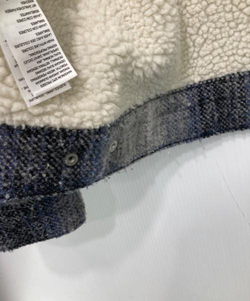 LEVI'S PReMIUM（リーバイス プレミアム）LEVI'S PReMIUM (リーバイス プレミアム) TYPE III シェルパトラッカージャケット ブルー WESTIN PLAID ブルー×ブラック サイズ:XLの古着・服飾アイテム