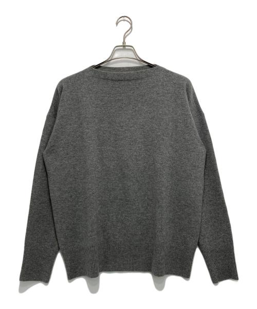 AURALEE（オーラリー）AURALEE (オーラリー) WOOL KNIT BIG BOAT-NECK P/O グレー サイズ:4の古着・服飾アイテム