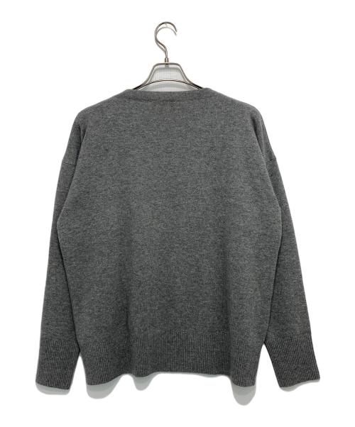 AURALEE（オーラリー）AURALEE (オーラリー) WOOL KNIT BIG BOAT-NECK P/O グレー サイズ:4の古着・服飾アイテム