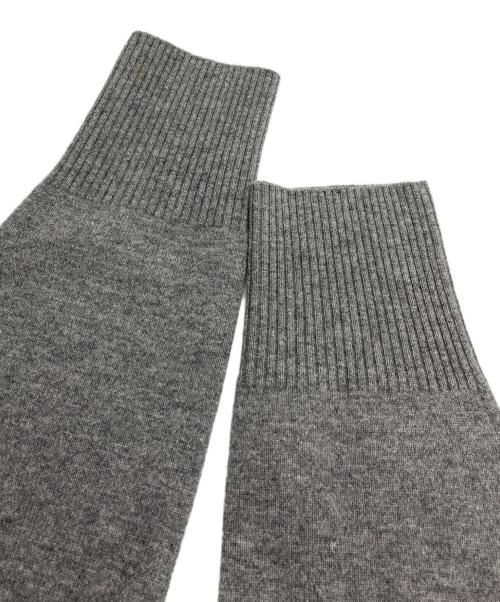 AURALEE（オーラリー）AURALEE (オーラリー) WOOL KNIT BIG BOAT-NECK P/O グレー サイズ:4の古着・服飾アイテム