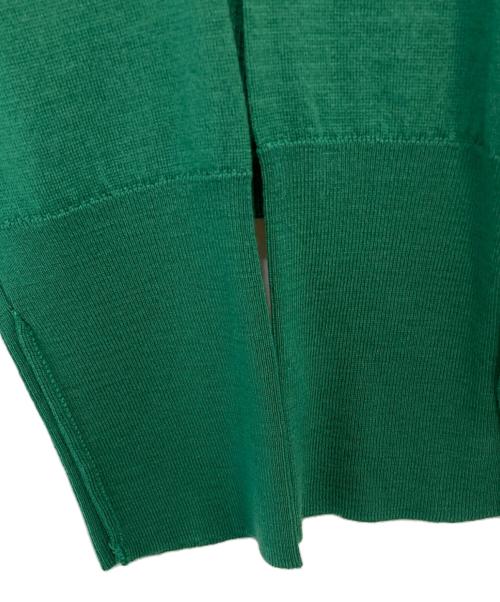 JOHN SMEDLEY（ジョンスメドレー）JOHN SMEDLEY (ジョンスメドレー) ウールポロシャツ　ウールニット　襟付きニット グリーン サイズ:Mの古着・服飾アイテム