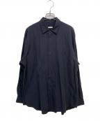 COMOLIコモリ）の古着「コモリシャツ」｜ネイビー