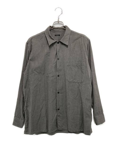 COMOLI（コモリ）COMOLI (コモリ) ヨリ杢 オープンカラーシャツ グレー サイズ:2の古着・服飾アイテム