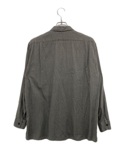 COMOLI（コモリ）COMOLI (コモリ) ヨリ杢 オープンカラーシャツ グレー サイズ:2の古着・服飾アイテム