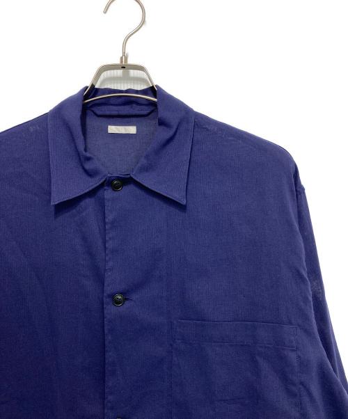 COMOLI（コモリ）COMOLI (コモリ) 空紡オックスシャツジャケット　23SS　X01-01025　X01-01025 ネイビー サイズ:2の古着・服飾アイテム