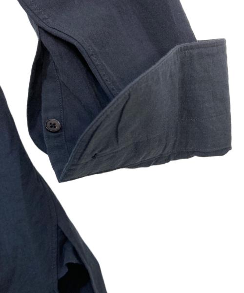 COMOLI（コモリ）COMOLI (コモリ) バンドカラーシャツ ネイビー サイズ:2の古着・服飾アイテム