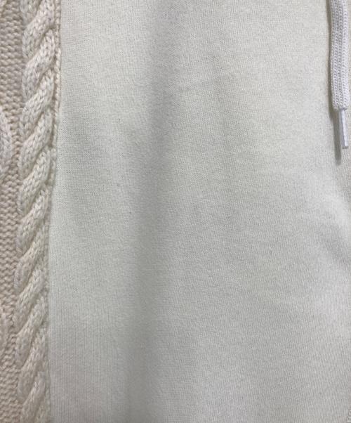 POLO RALPH LAUREN（ポロ・ラルフローレン）POLO RALPH LAUREN (ポロ・ラルフローレン) ケーブルニット切替スウェットパンツ アイボリー サイズ:XSの古着・服飾アイテム