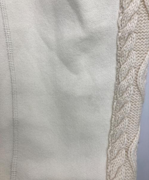 POLO RALPH LAUREN（ポロ・ラルフローレン）POLO RALPH LAUREN (ポロ・ラルフローレン) ケーブルニット切替スウェットパンツ アイボリー サイズ:XSの古着・服飾アイテム