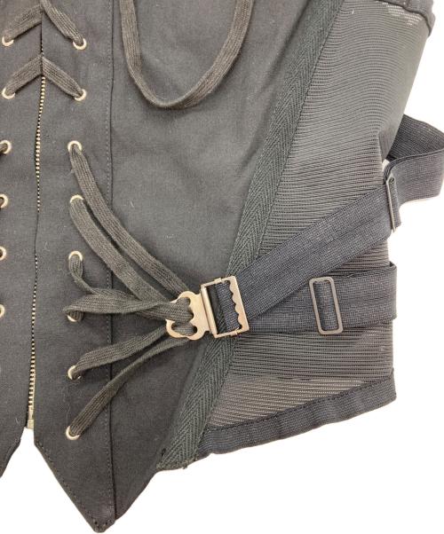 Jean Paul Gaultier homme（ジャンポールゴルチェオム）Jean Paul Gaultier homme (ジャンポールゴルチェオム) ボンテージベスト ブラック サイズ:48の古着・服飾アイテム